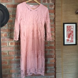 Orange creek lace dress ML